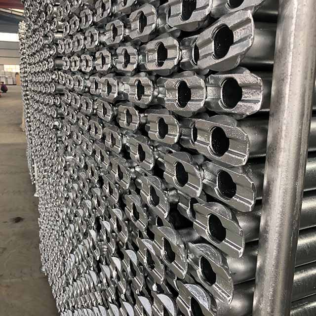 บัญชีแยกประเภท Galvanized Hot Galvanized หรือแนวนอนสำหรับระบบนั่งร้าน cupplock